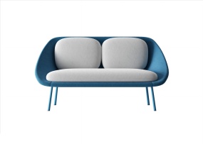 撞色双人沙发3D模型